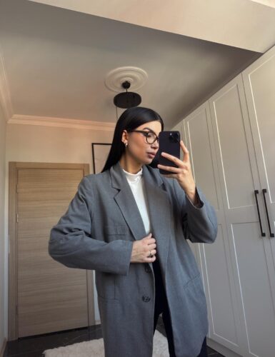 Gri Blazer Ceket