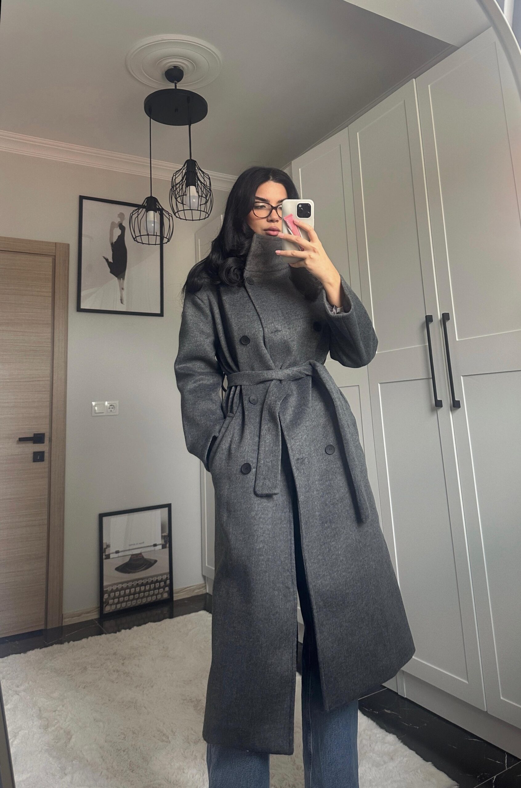 Dik Yaka Kaşe Kaban