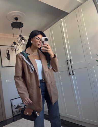 Süet Blazer Ceket
