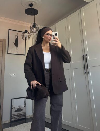 Acı Kahve Blazer Ceket